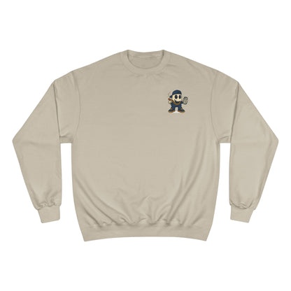 SMOKEY GHOST Screen Printed Champion Sweatshirt - Unisex White Crewneck