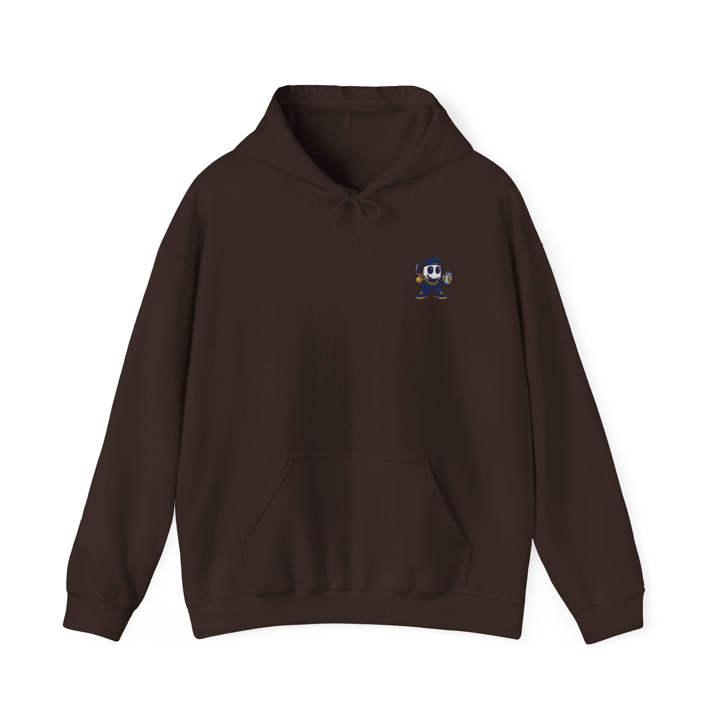 Smokey Ghost Unisex Heavy Blend™ Hooded Sweatshirt (Embroidered)