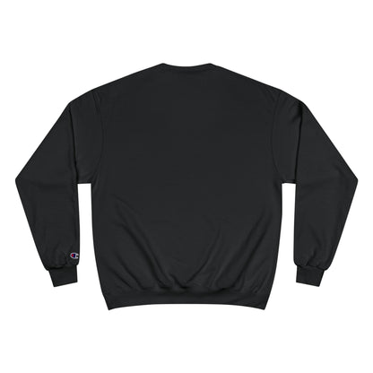 SMOKEY GHOST Screen Printed Champion Sweatshirt - Unisex White Crewneck