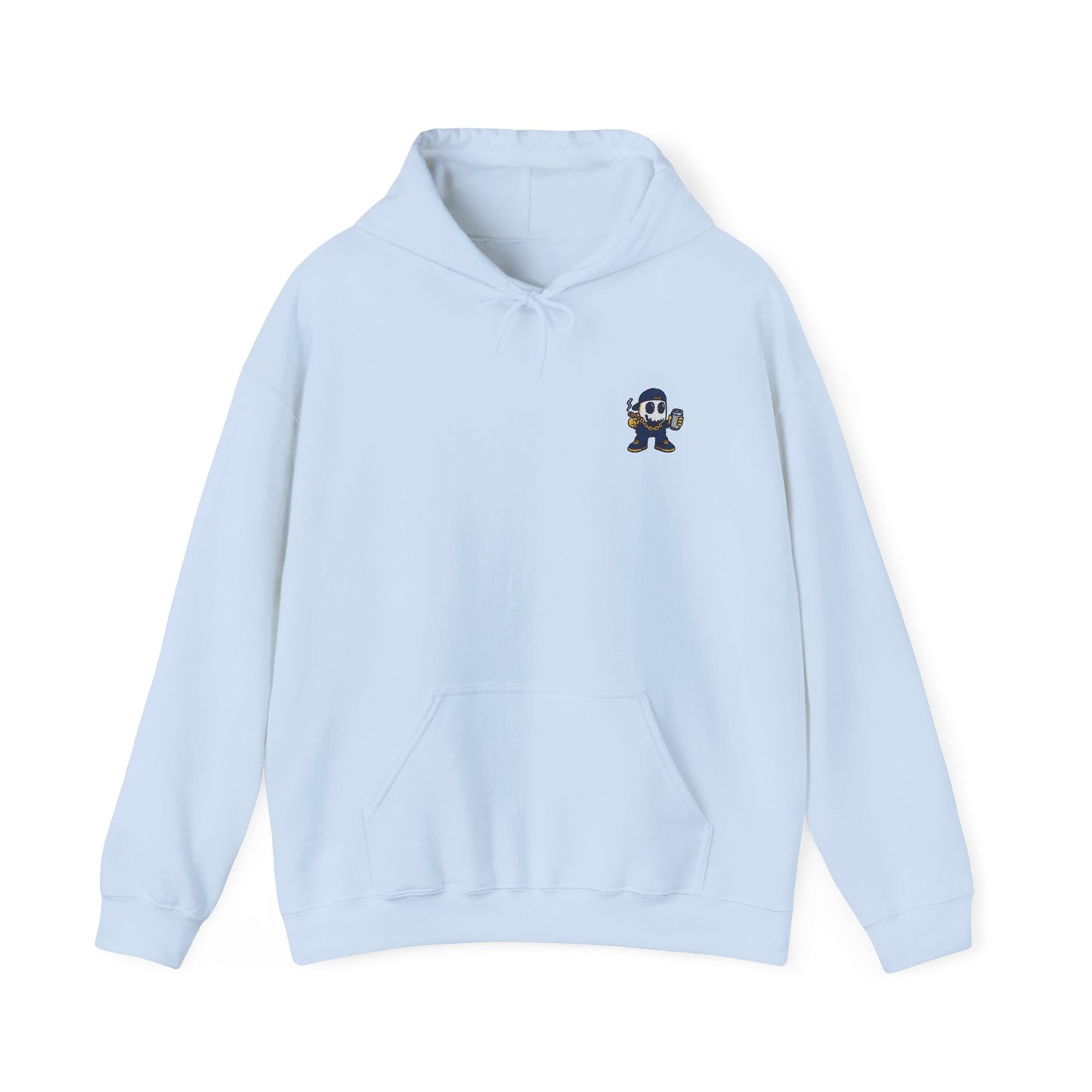 Smokey Ghost Unisex Heavy Blend™ Hooded Sweatshirt (Embroidered)