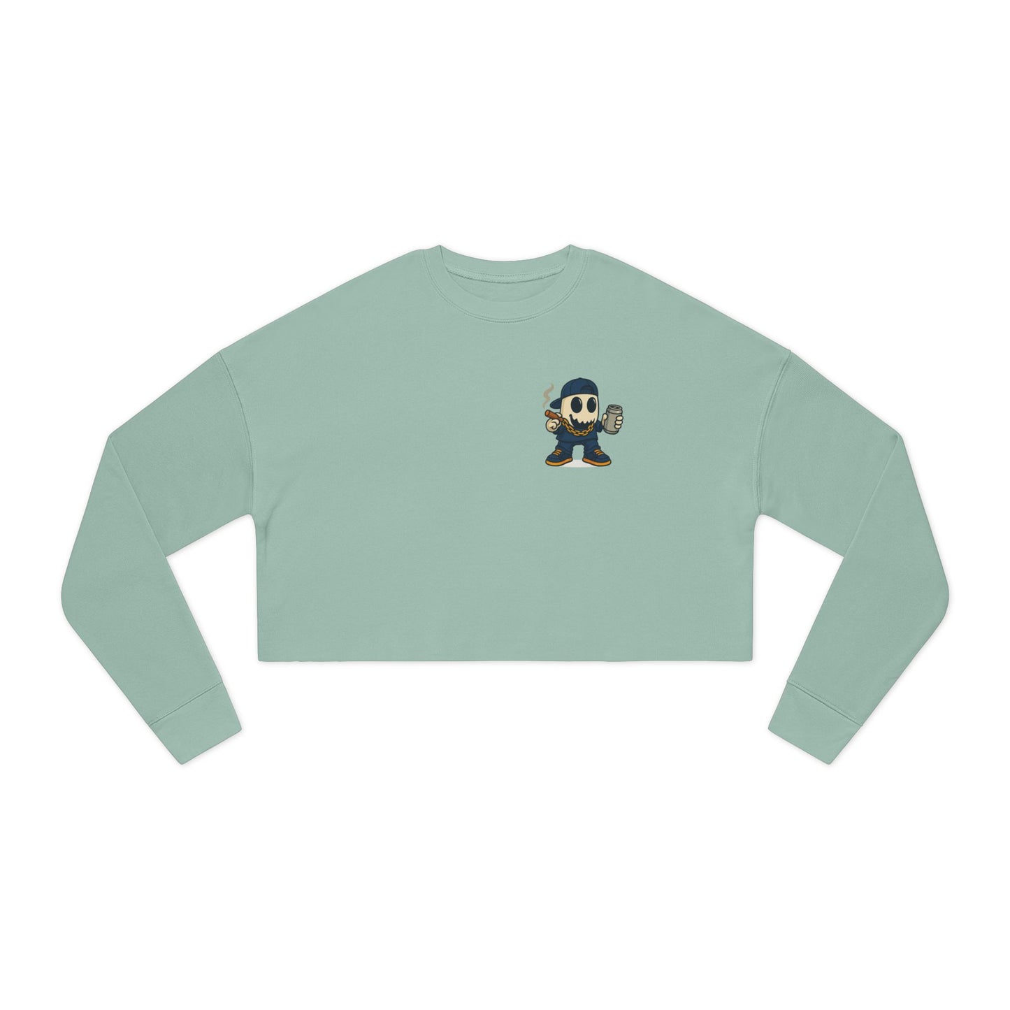 SMOKEY GHOST  Women's Cropped Sweatshirt