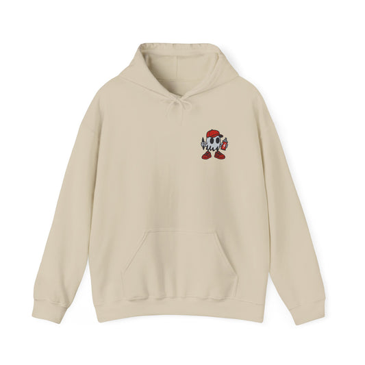 Graffiti Ghost Unisex Heavy Blend™ Hooded Sweatshirt (Embroidered)