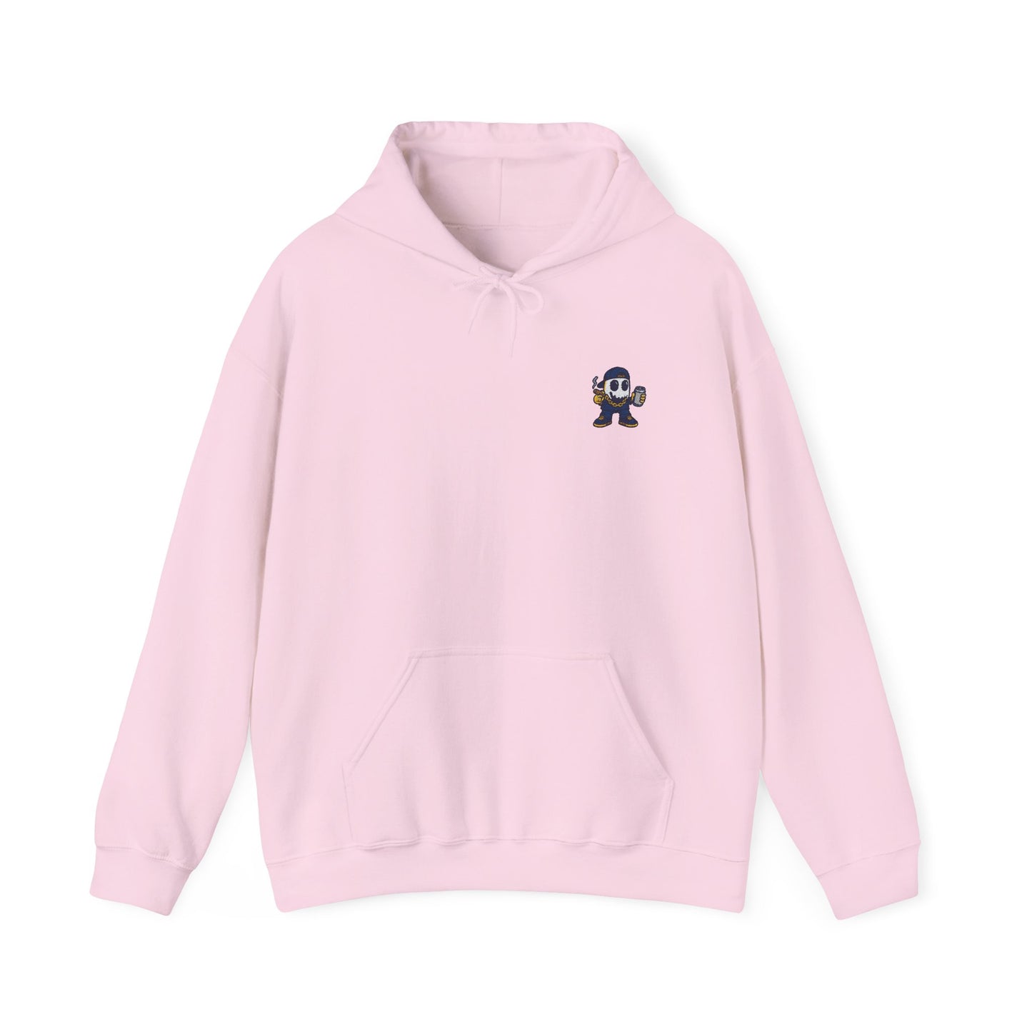 Smokey Ghost Unisex Heavy Blend™ Hooded Sweatshirt (Embroidered)