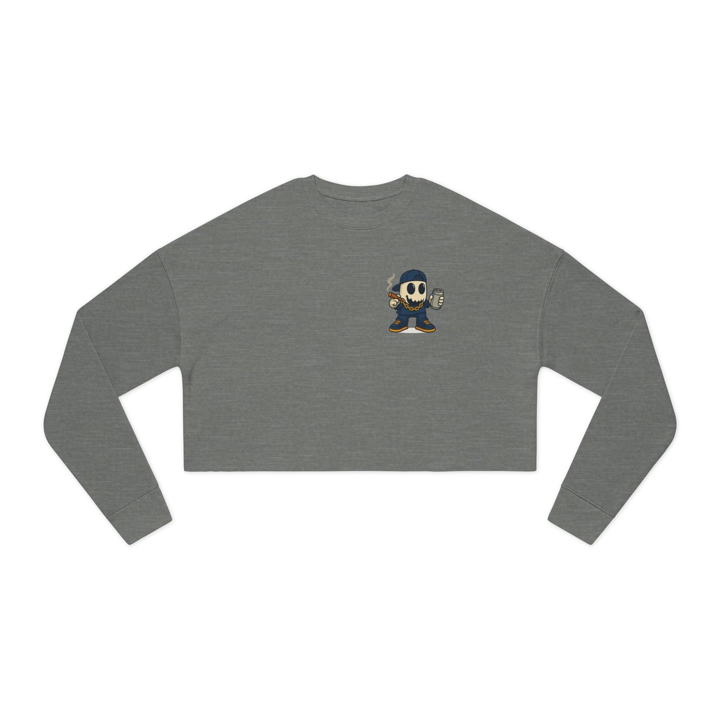 SMOKEY GHOST  Women's Cropped Sweatshirt