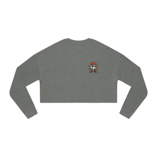 Graffiti Ghost Women's Cropped Sweatshirt