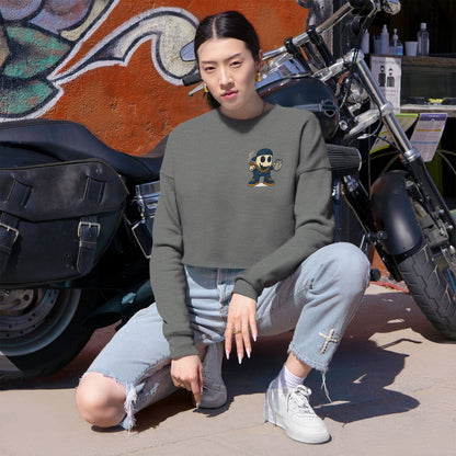 SMOKEY GHOST  Women's Cropped Sweatshirt